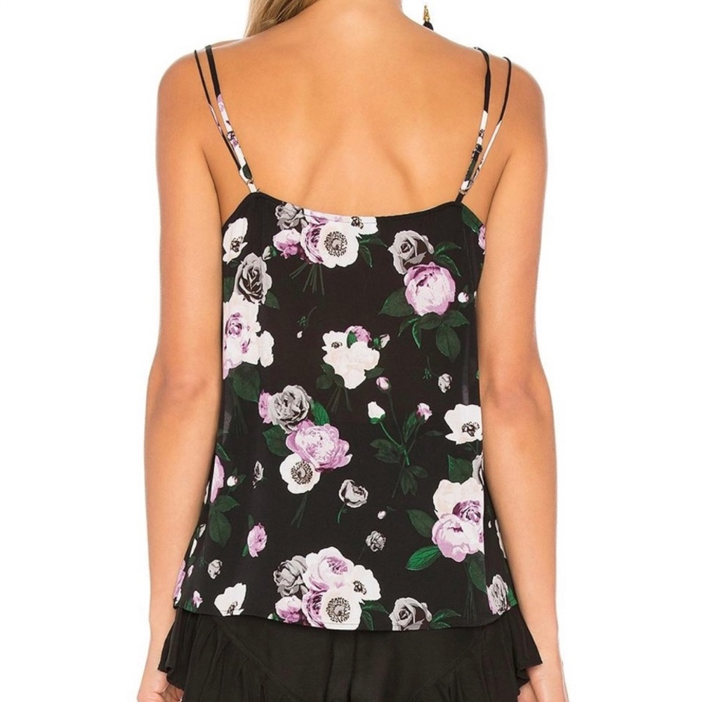 Equipment Silk Layla Black Floral Print Camisole - Picture 4 of 9